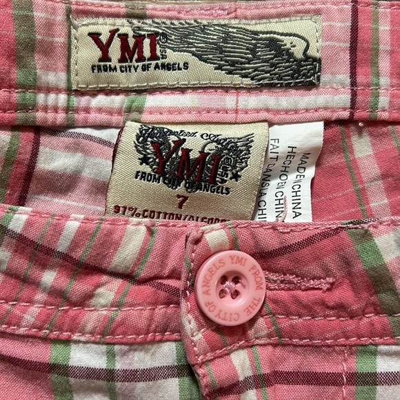 YMI size 7 plaid shorts - Picture 2 of 3